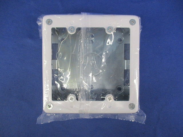 2コ用スイッチボックス片側(ミルキーホワイト) DZB282W