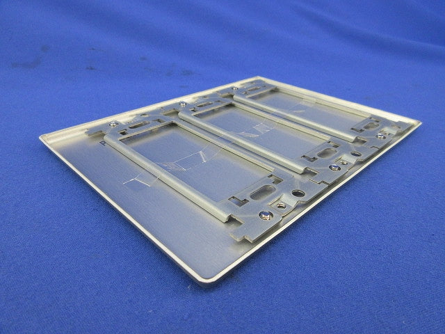新金属カバープレート3連(取付枠付)(5枚入) WN7593