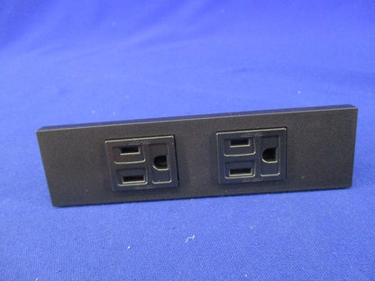 家具・機器用 接地コンセントセット(ソフトブラック) KAG-2511