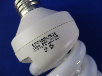 キャンボール 電球形蛍光灯E26(電球色)(5個入) EFD18EL/E26
