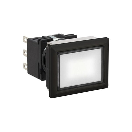 照光押ボタンスイッチ 長角形 オルタネイト形 白 LB8L-A1T14W
