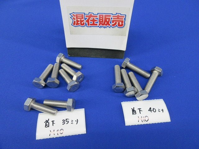 ステンレス六角ボルト(混在12個入) M10他