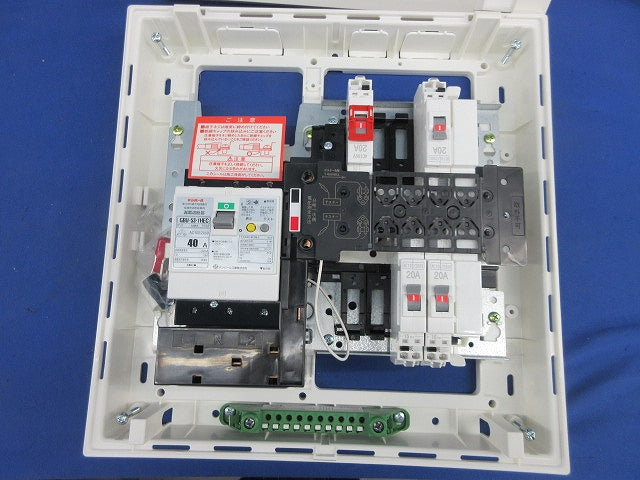 ヤエコンパネル住宅用分電盤3P40A(逆相)分岐不足有 EF105-8B他