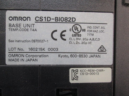 増設ベースユニット CS1D-BI082D