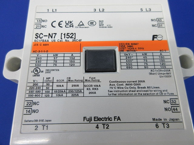 電磁接触器AC-3 SC-N7