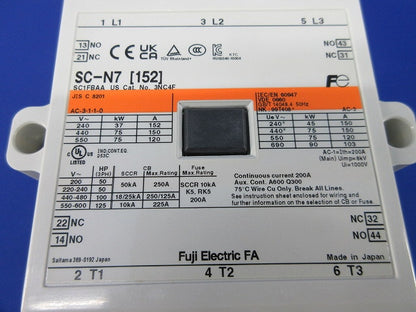 電磁接触器AC-3 SC-N7