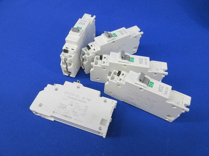 パールテクトブレーカ 配線用遮断器2P1E20A(5個入) BC-1NA