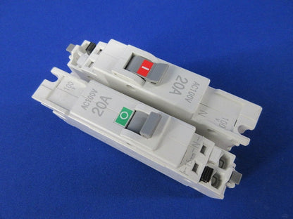 パールテクトブレーカ 配線用遮断器2P1E20A(5個入) BC-1NA