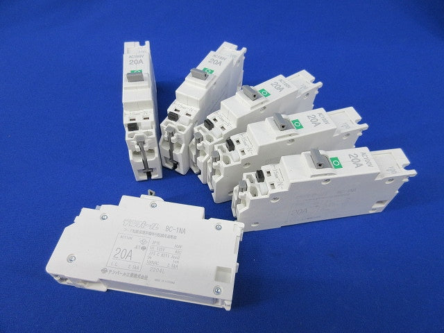 パールテクトブレーカ 配線用遮断器2P1E20A(6個入) BC-1NA