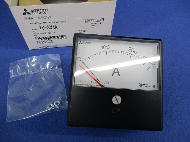 指示電気計器 交流電流計0-200-600A 200/1A YS-8NAA