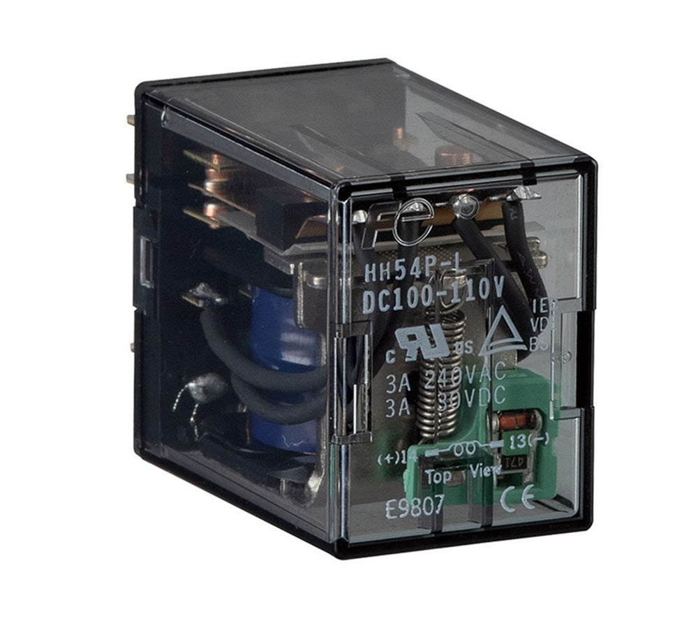 ミニコントロールリレープラグイン形双接点サージ吸収用ダイオード付 HH54PW-FDC100-110V