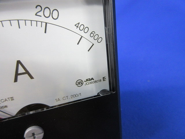 指示電気計器 交流電流計0-200-600A 200/1A YS-8NAA