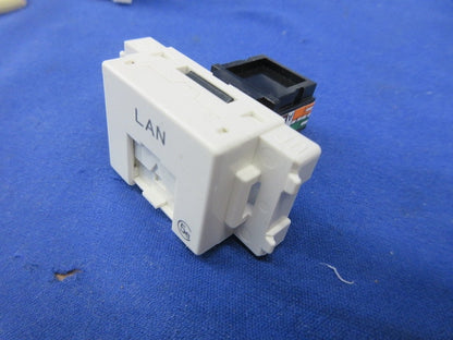 埋込型LANコンセント(ピュアホワイト)(2個入) LWU-110-5e(PW)