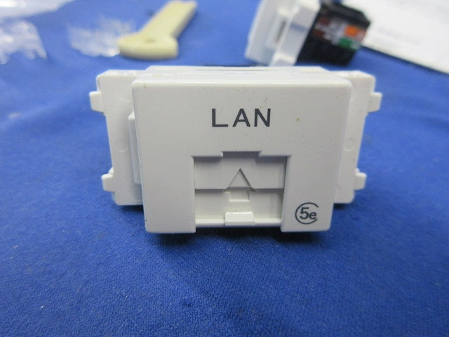 埋込型LANコンセント(ピュアホワイト)(2個入) LWU-110-5e(PW)