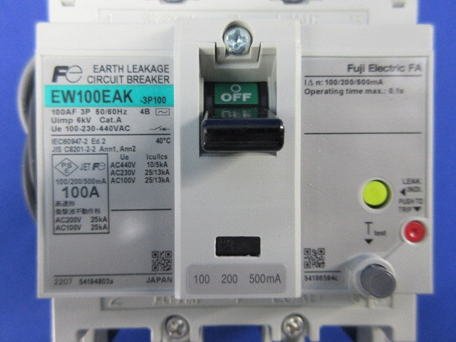 漏電遮断器 3P100A EW100EAK-3P100