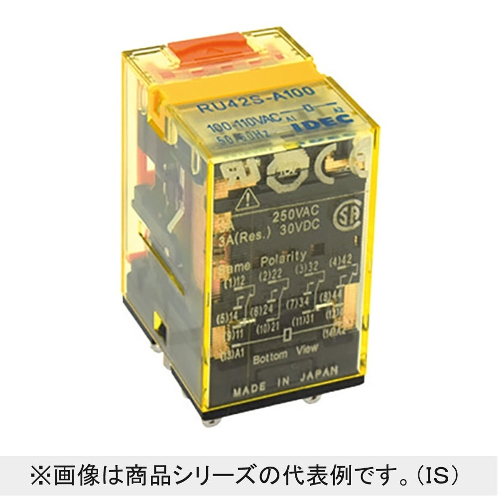 RUシリーズユニバーサルリレー 100-110VAC RU42S-CRA100