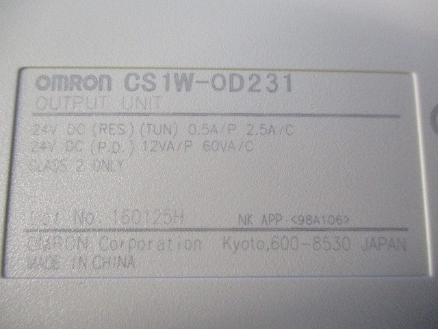 トランジスタ出力ユニット(出力32点) CS1W-OD231