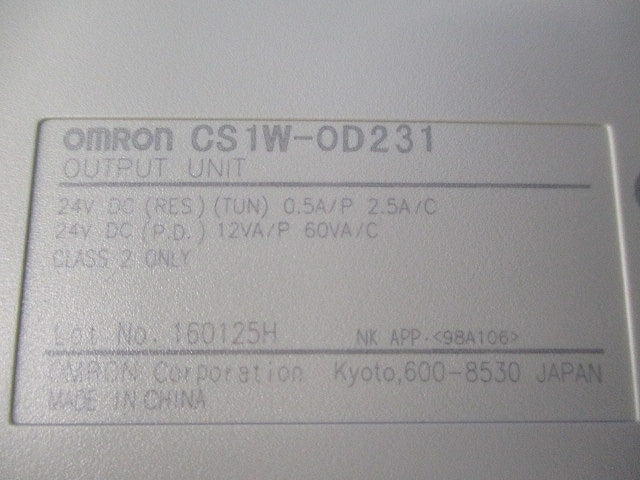 トランジスタ出力ユニット(出力32点) CS1W-OD231