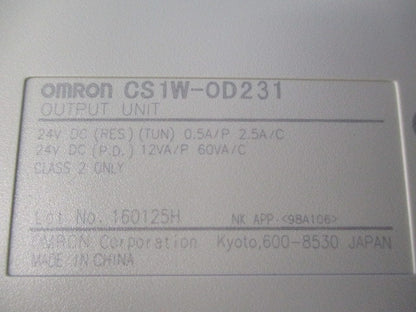 トランジスタ出力ユニット(出力32点) CS1W-OD231