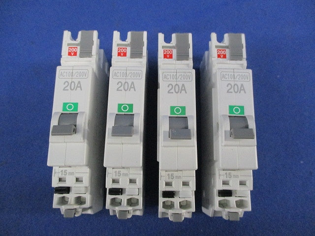 パールテクトブレーカ 配線用遮断器2P2E20A(4個入) BC-2NA