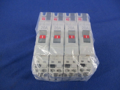 パールテクトブレーカ 配線用遮断器2P2E20A(4個入) BC-2NA