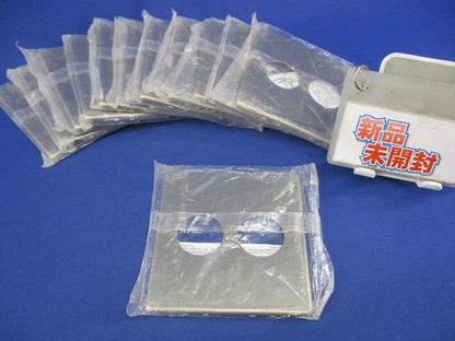新金属埋込コンセントプレート(2型・2連)(12個入) WN6523K