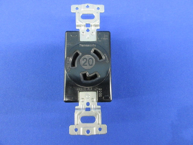 接地2P20A引掛埋込コンセント(3個入)(汚れ有) WF2520