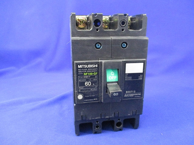 ノーヒューズブレーカ 3P60A NF100-GF
