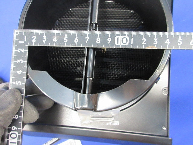 防火ダンパー付換気フードφ150(ステンレス)(黒) TRD-150BK