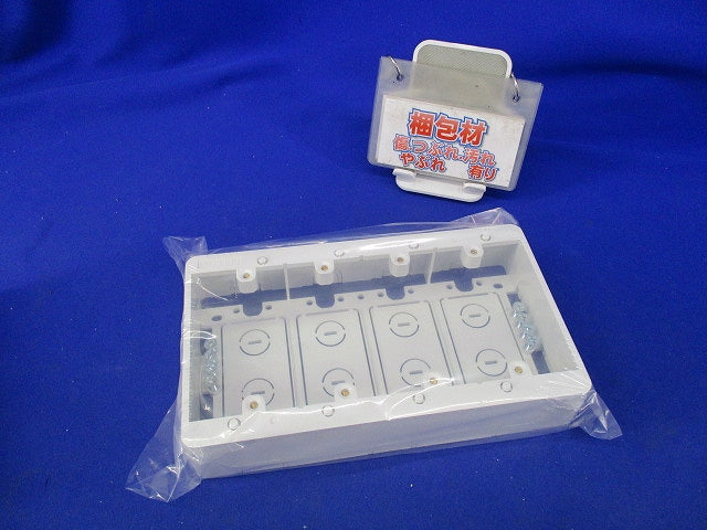 モール用スイッチボックス(ホワイト) MSB-F4