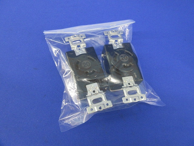 接地2P20A引掛埋込コンセント(2個入) WF2520