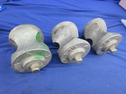 油圧式パイプベンダー用ベンダーシュー(3個入)(ジャンク品) 型番不明