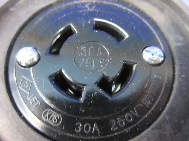 接地3P30A引掛防水コネクタボディ(2個入)(汚れ有) MH2638