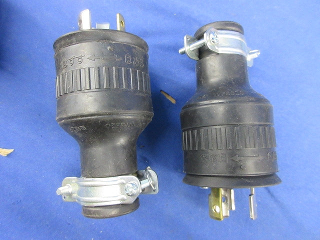 接地2P20A引掛防水ゴムキャップ(4個入)(汚れ有) WF8520