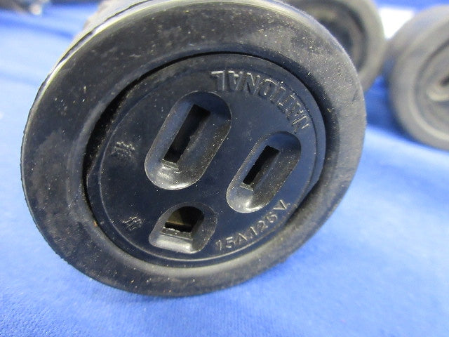 接地2P15A 引掛防水ゴムコードコネクタボディ(5個入)National WA5319
