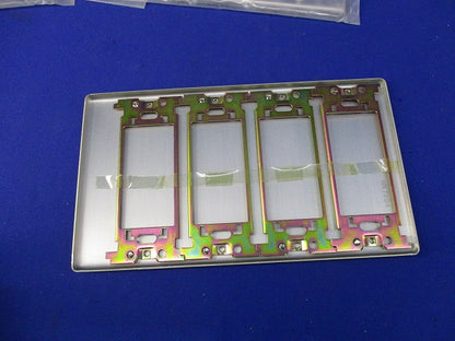 新金属カバープレート(取付枠付)4連(5個入) WN7594