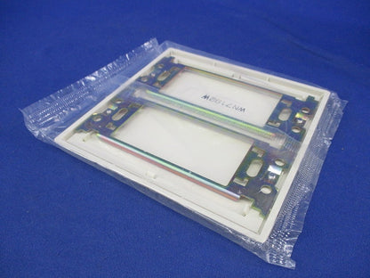 BLカバープレート2連(取付枠付)(4枚入)(ミルキーホワイト)National WN7192W