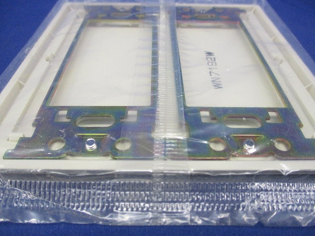 BLカバープレート2連(取付枠付)(4枚入)(ミルキーホワイト)National WN7192W