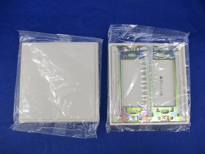 BLカバープレート2連(取付枠付)(4枚入)(ミルキーホワイト)National WN7192W