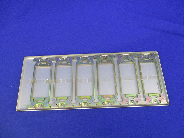 新金属カバープレート6連(取付枠付)(2個入) WN7596