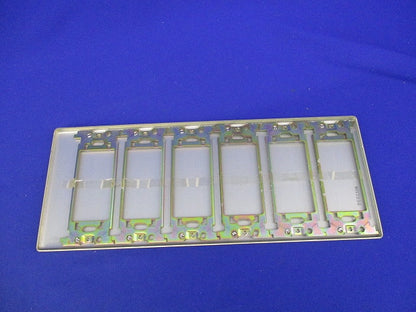 新金属カバープレート6連(取付枠付)(2個入) WN7596