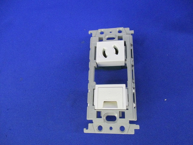 埋込アースターミナル付抜止コンセント(絶縁枠付)(6セット入) WTF10814WK
