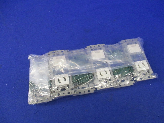 埋込アースターミナル付抜止コンセント(絶縁枠付)(6セット入) WTF10814WK