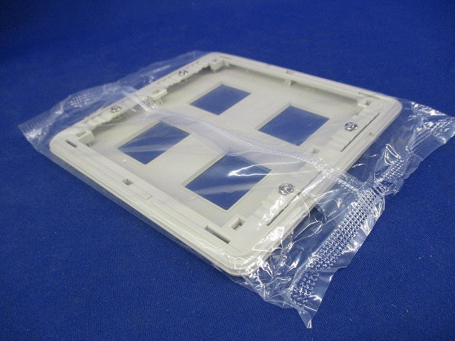 モダンプレート4コ用(10個入)(ミルキーホワイト) WN6004