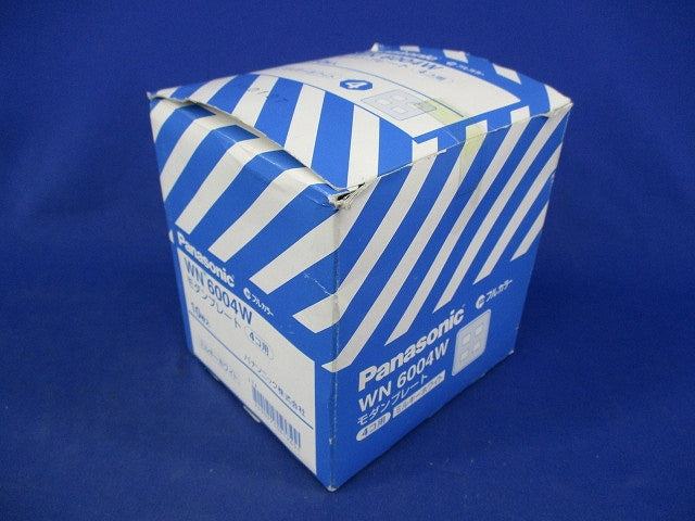 モダンプレート4コ用(10個入)(ミルキーホワイト) WN6004