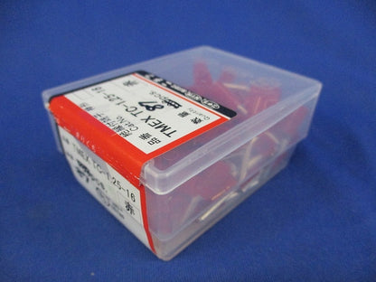 絶縁被覆付圧着端子 棒形(87個入)赤 TMEXTC-1.25-16