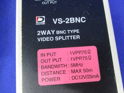 映像2分配器 VS-2BNC