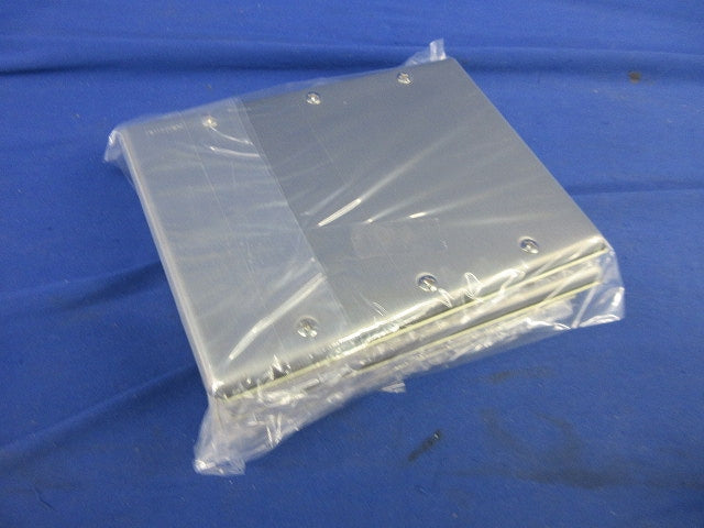 新金属カバープレート3連(取付枠付)(6枚入)(キズ・汚れ有)National WN7593