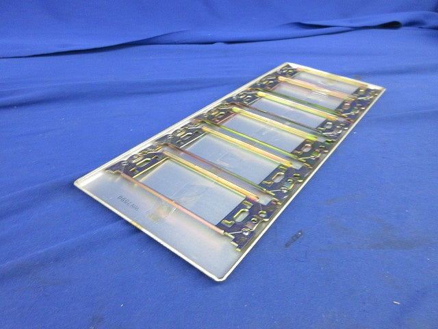 新金属カバープレート6連(取付枠付)(キズ有)National WN7596
