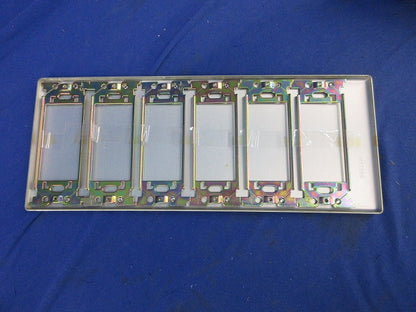 新金属カバープレート6連(取付枠付)(キズ有)National WN7596